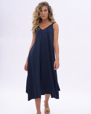 Organic Cotton V-neck Tank Dress Baci Fashion Organic Cotton V-neck Tank Dress Baci Fashion
