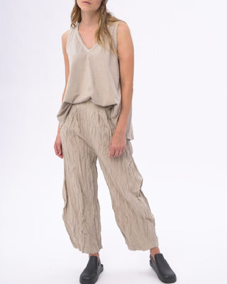 Pleated Crinkled Palazzo Pant - Baci Fashion