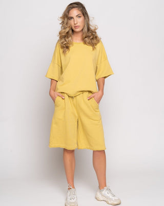 Raw Seam Drop Shoulder Tee - Baci Fashion