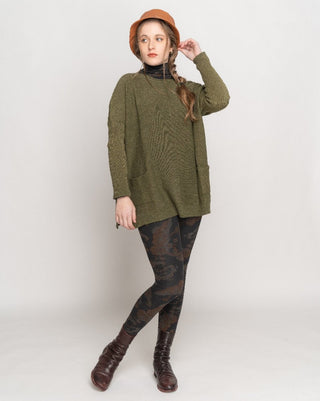 Rolled Pocket Sweater - Baci Fashion