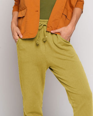 Seamed Pocket Drawstring Sweatpant - Baci Fashion