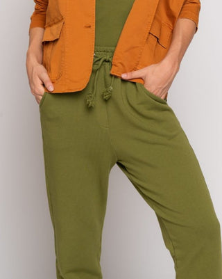 Seamed Pocket Drawstring Sweatpant - Baci Fashion