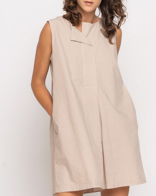 Stub Collar Tank Shirtdress - Baci Fashion