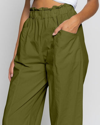 Summer Scrunched Drawstring Sweatpant - Baci Fashion