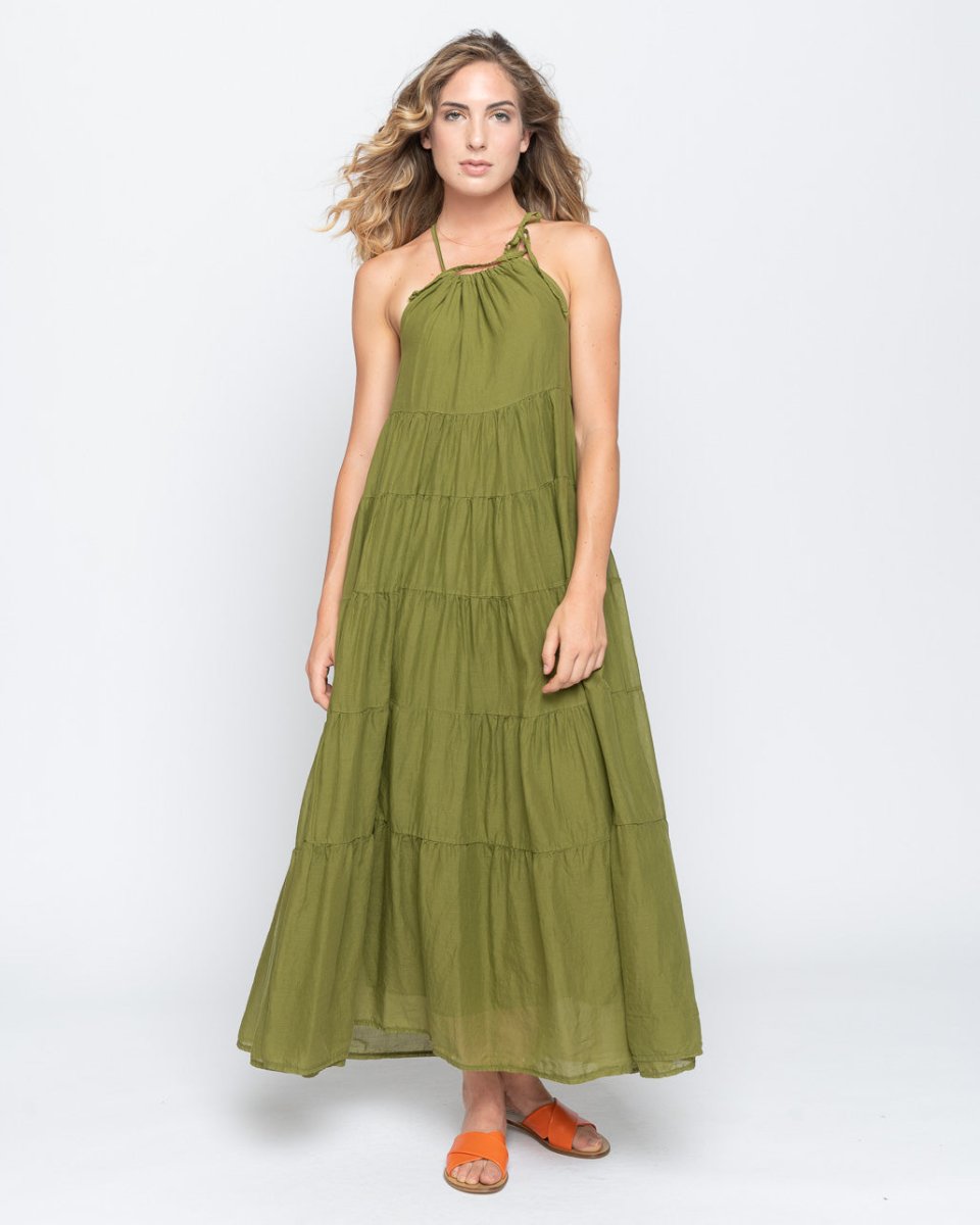 Tiered String Tank Dress Baci Fashion Tiered String Tank Dress Baci Fashion