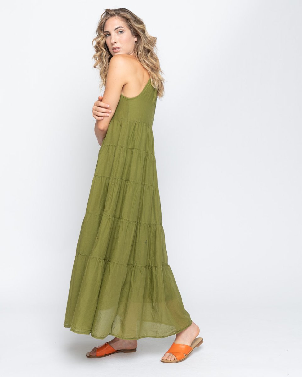 Tiered String Tank Dress Baci Fashion Tiered String Tank Dress Baci Fashion
