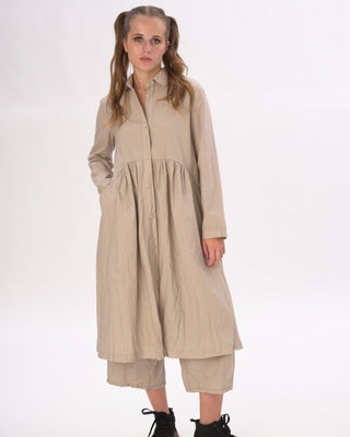 cotton tiered shirt dress Karen Millen Shirred Cotton Tiered Printed Woven Shirt Dress in Navy