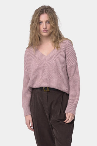 V Neck Knitted Sweater - Baci Fashion